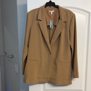 Maurices Camel Single-Button Blazer